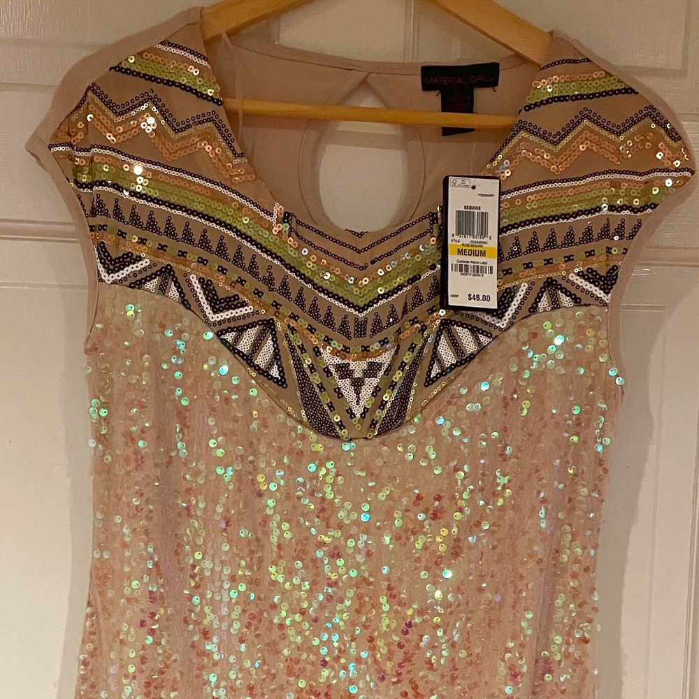 NWT Material Girl Sequin Tunic